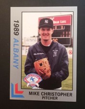 1989 Best Albany-Colonie Yankees Platinum Mike Christopher #22