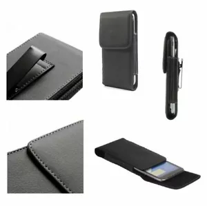 for Palm Pixi Plus Case Metal Belt Clip Synthetic Leather Vertical Premium - Picture 1 of 9