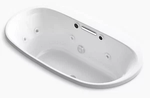 Kohler Jetted Tub 65-9/16" x 35-5/8" drop-in BubbleMassage™ whirlpool - Picture 1 of 7