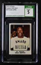 1973-74 Panini Campioni dello Sport Album Stickers Emile Griffith #297 CSG 5 EX 