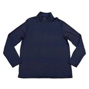 Broletto Pullover Pulli Herren Large Navy 1/4 Zip Langarm Golf Tennis Neuwertig - Bild 1 von 8