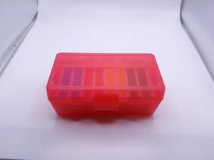 MTM Case-Gard P50 Red Transparent P50-38 Handgun Ammunition Case - Picture 1 of 9
