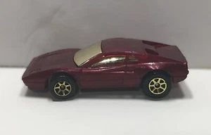 1987 Maroon Burgundy Red & Gold Ferrari 328 GTB Mattel Hotwheels Loose Car NM/M - Picture 1 of 3