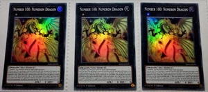 Yugioh! 3x Number 100: Numeron Dragon 1.Ed. RA01-EN039 Super Rare play set 25th - Picture 1 of 1