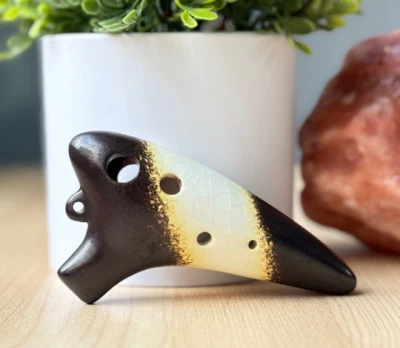 Ocarina de cerámica marrón soprano G de 6 agujeros - ¡Gran regalo! Foto 1 de 4