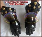Medieval Iron Gauntlets W/ Leather Gloves Inside ~ Knight Hand Protection Armor