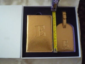 Porta pasaporte y etiqueta de equipaje Elton John Final amarillo ladrillo carretera tour - Imagen 1 de 4