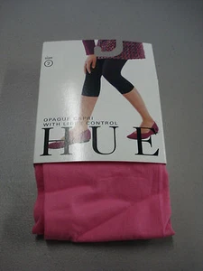 NWT Women's Hue Opaque Capri w/ Light Control Tights Size 2 Tulip #340T - Picture 1 of 2