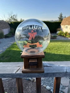 Vintage Budweiser Anheuser Busch Peanut Gum-ball Dispenser Glass Globe - Picture 1 of 5