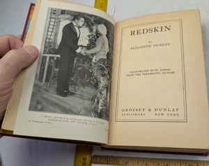 REDSKIN 1929 Antique book w/ photos Paramount Movie Elizabeth Pickett - Imagen 1 de 6