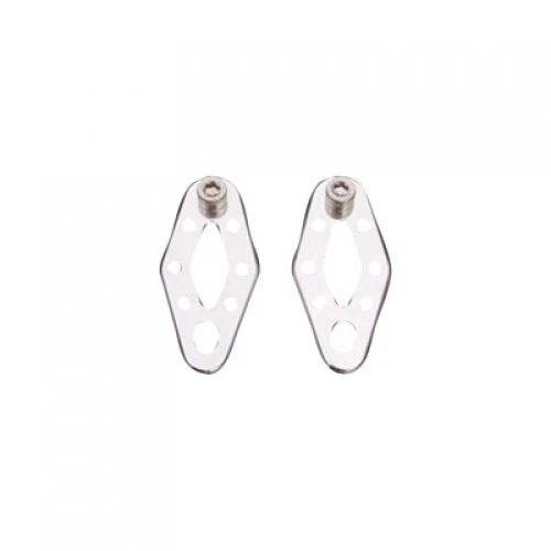 Perchas de escape traseras pulidas Modquad EH1-R1 para Yamaha Banshee 350 1987-2006 Foto 1 de 1