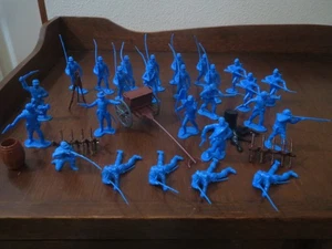 Marx BMC American Civil War lot of 26 Union Infantry, Cassion & Accessories 54MM - Picture 1 of 1