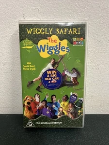 The Wiggles Wiggly Safari Steve Irwin VHS Movie - Picture 1 of 7