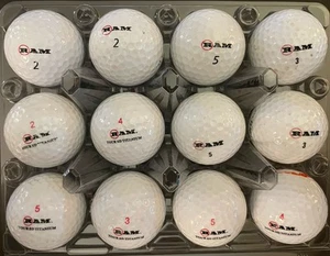 12 pelotas de golf usadas - RAM FX suave, suave distancia surtido mixto - Imagen 1 de 2