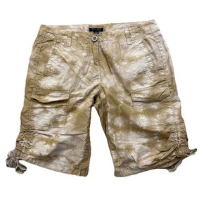 Tommy Hilfiger Women’s Shorts Size 6 (32x11) Brown Tie Dye Bermuda Shorts - Picture 1 of 14