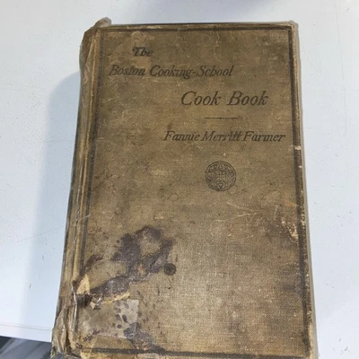 Vintage 1928 The Boston Cooking School Cookbook Fannie Merritt Farmer HC - Image 1 of 4