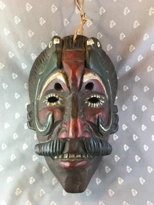 6 FB Guatemalan Fighting Mask Vintage Antique Tecun Uman Warrior - Picture 1 of 8