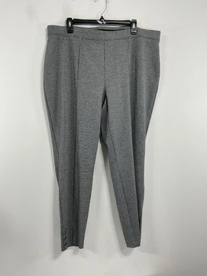 Womans Talbots Skinny Ankle Pullon Casual Pants 3X Multicolor Checkered  - Image 1 of 4