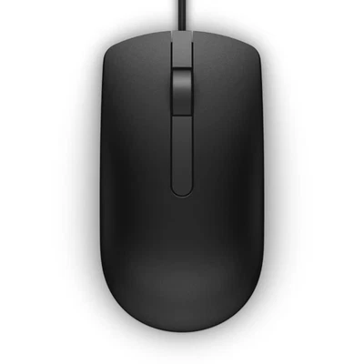 NEW Dell MS116-BK Black Basic USB Optical Mouse w/ Scroll Wheel | MS116t1-065K5F - Image 1 of 4