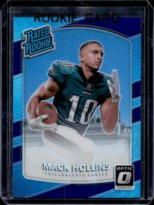 2017 Donruss Optic Mack Hollins Purple Rated Rookie #4/50 Eagles - Image 1 of 2