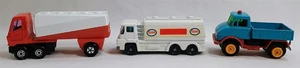 Vintage Toy Truck Lot Lesney Matchbox Unimog No.49 63 and Husky Esso Tanker - Picture 1 of 7