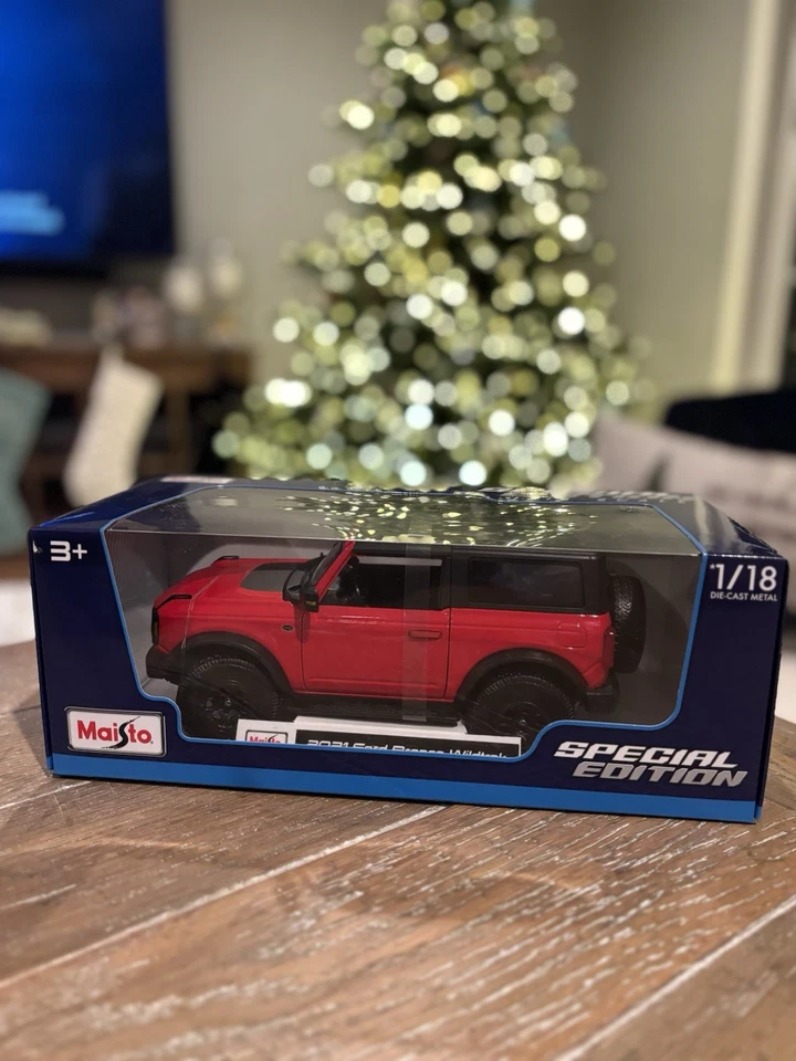 Ford Bronco Wildtrak 2021 Maisto | Rojo 1:18 | ¡Envío gratuito!! Foto 1 de 1