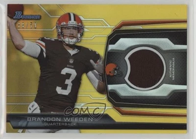 2013 Bowman Relic Gold /50 Brandon Weeden #BR-BW - Image 1 of 2
