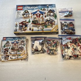 LEGO Creator Expert Winter Village Market 10235 Complete Manuals 1261 Pieces