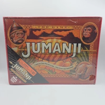 JUMANJI THE GAME IN A REAL WOODEN BOX Spinmaster Cardinal Sealed In Box - Image 1 of 4