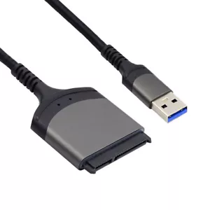 SATA 22 Pin Adapter to 5Gbps USB 3.0 Type-A Cable for 2.5" Hard Disk Driver SSD - Picture 1 of 9
