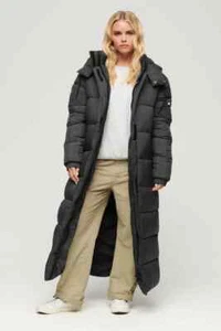Superdry Women's Ripstop Longline Puffer Jacket - Picture 1 of 4
