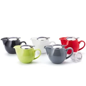 Zaara 18oz / 0.5 Litre Ceramic Teapot with 'Flip Top' Lid and Infuser - Picture 1 of 20