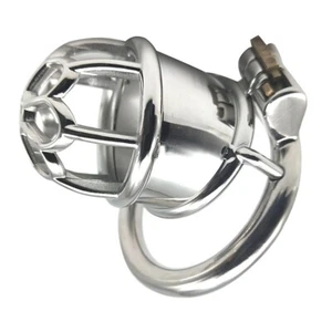 Männlich Herren Cuckold Lockdown Penis Keuschheit Zurückhaltung Käfig Kreis Ring FRRK-16 - Bild 1 von 12