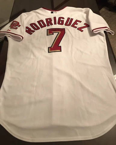 Autographed Ivan Pudge Rodriguez #7 Washington Nationals Authentic Jersey 48/XL Cover