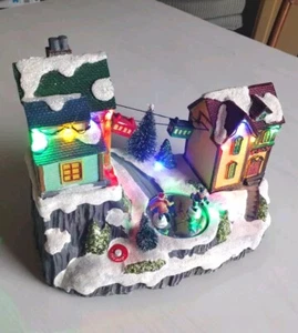 Casa di Natale Stagno Luci Gondola Casa Batteria Action Pezzo, No Musica - Foto 1 di 4