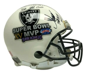 Fred Biletnikoff Jim Plunkett Marcus Allen Signed FS Helmet *Super Bowl MVPs JSA - Picture 1 of 12
