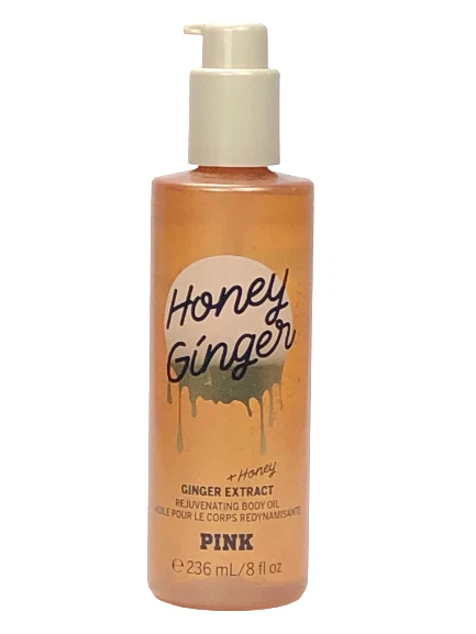 VICTORIAS SECRET PINK HONEY GINGER REJUVENATING BODY OIL 8oz 236ml NEW Free Ship - Image 1 of 1
