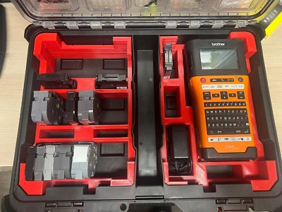 Brother P-Touch E550W & Tape Insert Tray for milwaukee organiser case 4932464082 - Image 1 of 3