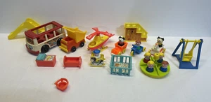Lot of Miscellaneous Fisher Price Little People Toys & Figures Mini Bus More - Picture 1 of 16