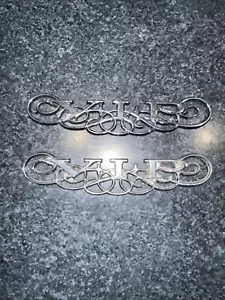 VALIANT CHRYSLER DOOR TRIM VIP BADGES X 2 Genuine MOPAR Parts DOORCARD BADGE - Picture 1 of 6