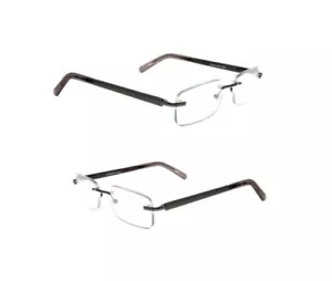 Foster Grant Blake Reading Glasses Gunmetal - Picture 1 of 3