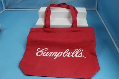 Bolso de Mano Campbell’s Soup Rojo Duradero Lona Años 80 De Colección Sin Usar Foto 1 de 3