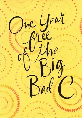 Nice CONGRATULATIONS ONE YEAR CANCER FREE Card FOR CANCER SURVIVOR — Hallmark +✉ - Image 1 of 4