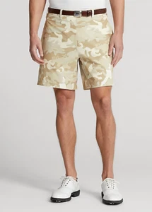 RLX Ralph Lauren Golf Shorts Men's SZ L Khaki Camo 7 IN Lined NWT $98.50 - Picture 1 of 4