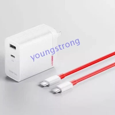 Original OnePlus 13 12 11 SUPERVOOC 120W GaN Dual Port USB-C Wall Charger Cable - Image 1 of 4