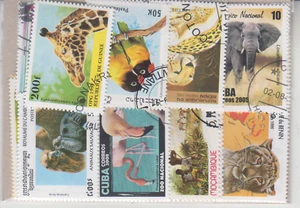 JUNGLE ANIMALS - 50 DIFFERENT TOPICS STAMPS!!! FREE SHIPPING - Bild 1 von 1