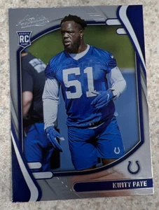 2021 Panini Absolute Kwity Paye Rookie Indianapolis Colts RC #150 - Picture 1 of 2