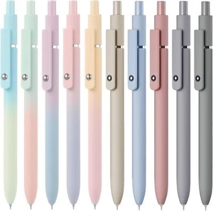 10 PCS Quick Dry Ink Pens,Gel Pens Fine 1 Count (Pack of 10), Multicolor - Picture 1 of 7