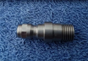 STAINLESS STEEL 11.6MM MALE QUICK RELEASE PROBE COUPLING TURBO VARIO NOZZLE JET  - Picture 1 of 7