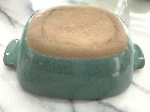 Casseruola vintage con manico in ceramica glidata fondo solo 165 verde metà secolo - Foto 1 di 3